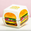 Kép 4/5 - Hamburger zoknik hambis dobozba csomagolva