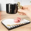 Kép 3/4 - Violin kulcs füles bögre piano alátéttel és kanállal