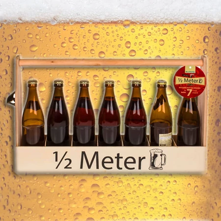 Fél Méter Sörös Rekesz Sörnyitóval Fél Méter Sörös Rekesz Sörnyitóval