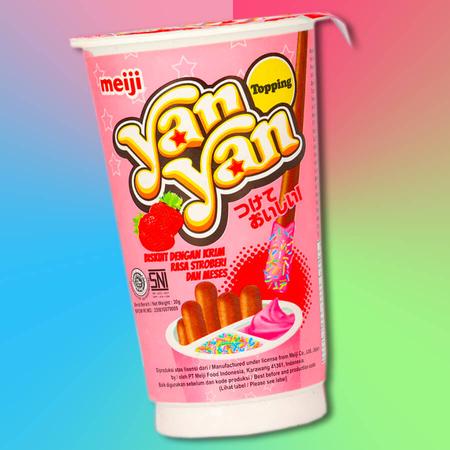 Meiji Yan Yan epres mártogatós rudacskák 30g