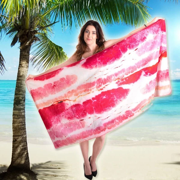 Bacon Strandtörölköző