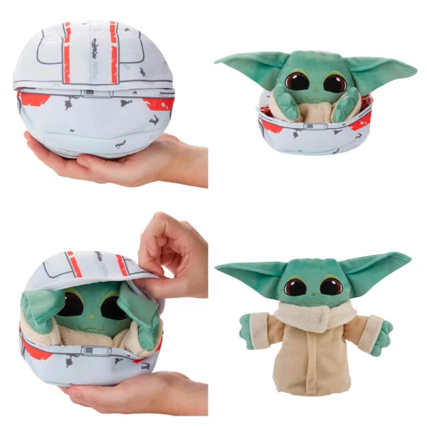 Bébi Yoda Plüss Lebegő Babakocsiban