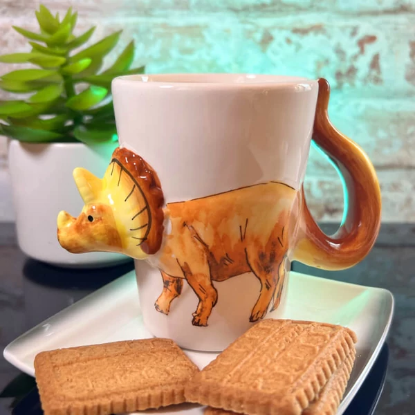 3D Dinoszaurusz Bögre Triceratops