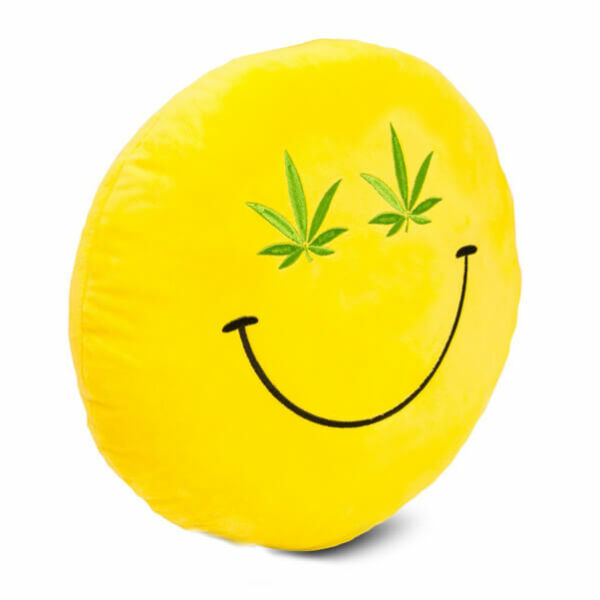 Plüss Emoji Párna - Cannabis
