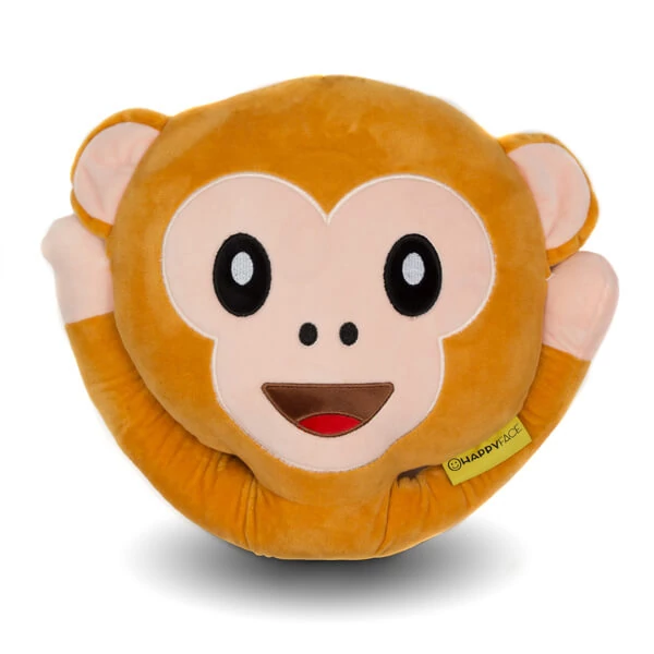 Plüss Emoji Párna - Majom