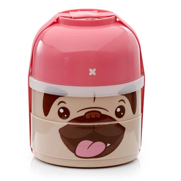 Ételhordozó mopszos bento box