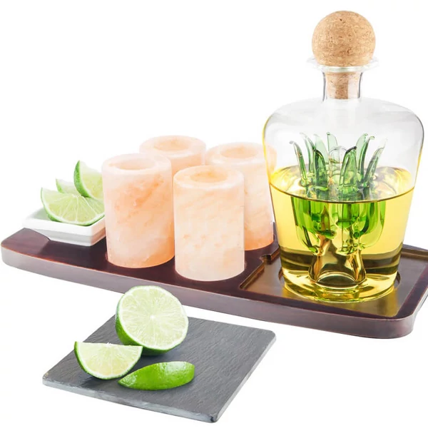 Exkluzív Tequila Kínáló Hilamájai Só poharakkal