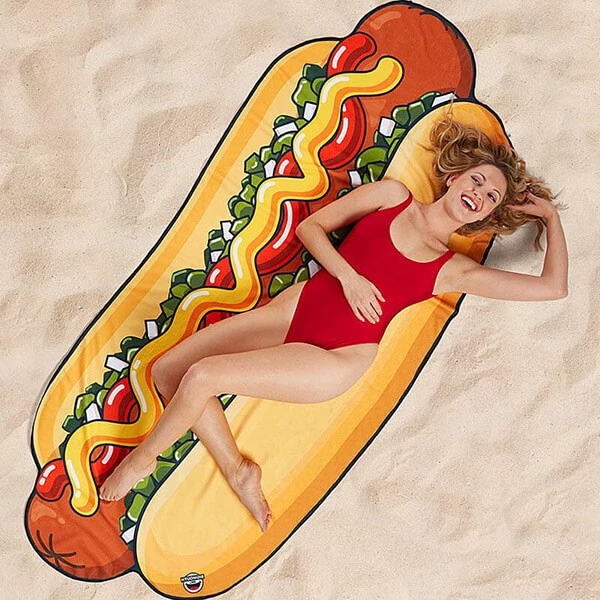Hot Dog Óriás Strandtörölköző