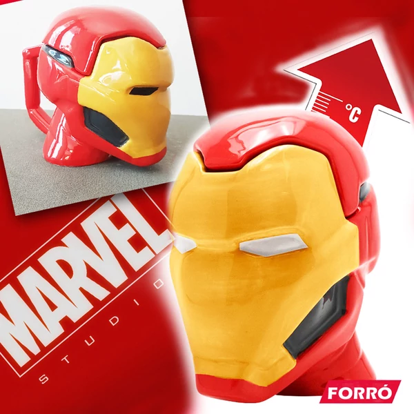 Iron Man 3D Bögre Hőreagens