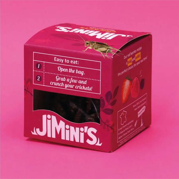 Jiminis ehető tücsök piros gyümölcsös fűszerezéssel 15g