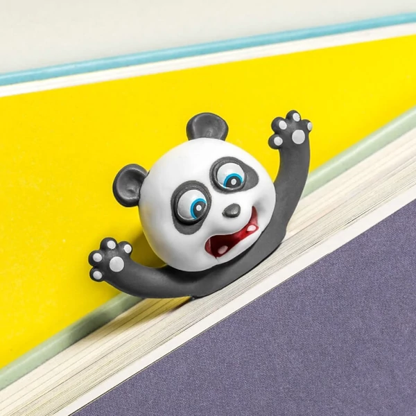Kilapított Könyvjelző Állatok Panda