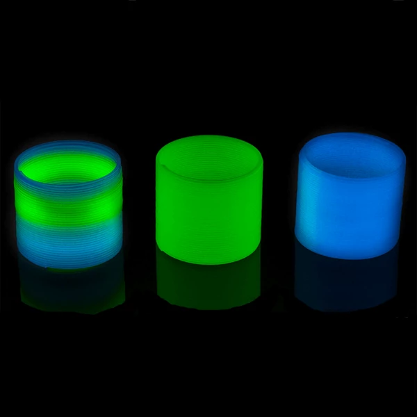 Sötétben fluoreszkáló lépegető spirál