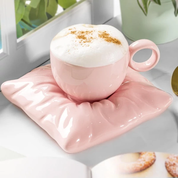 Luxus Feleségek Csésze Szettje pink