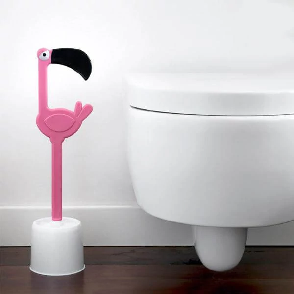 Pink Flamingó WC Kefe