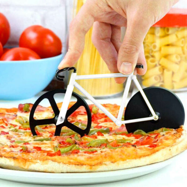 Kerékpár pizza szeletelő