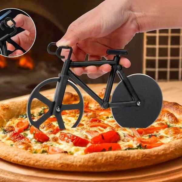 Kerékpár pizza szeletelő