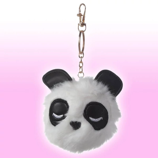 Pompom Panda Kulcstartó