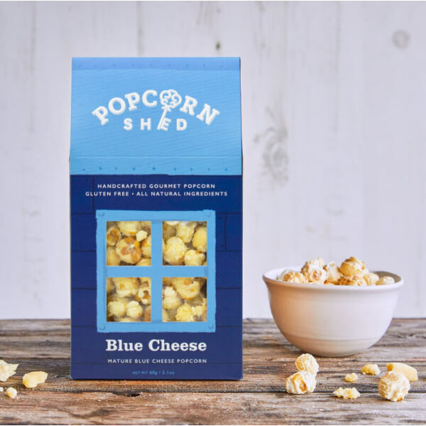 Popcorn Shed kéksajt ízű karamellás popcorn 80g