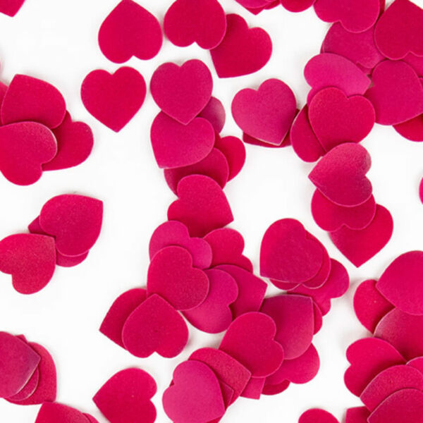 Rózsa illatú konfetti szív szappanok