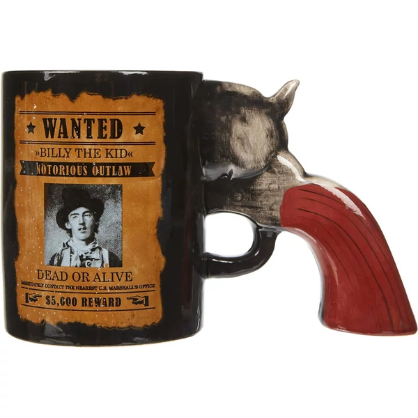 Billy a kölyök revolver bögre férfiaknak